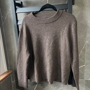 Quince Dark Brown Cashmere Sweater